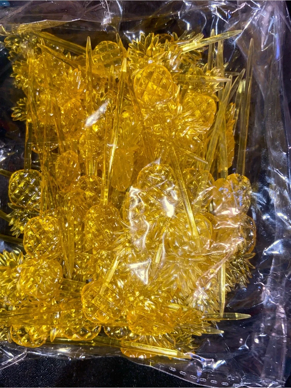 New- 300 Decorative Party Cocktail Picks Set, flamingo, palm tree, pineapple